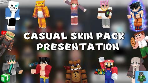 Casual Skin Pack (1.19, 1.18) - Anime, Games, Horror, Rappers Skin ...