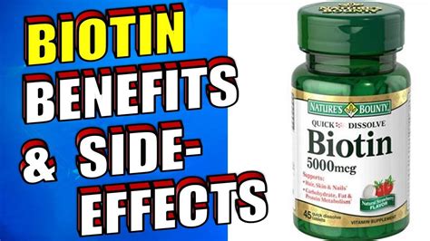 Side effects of taking biotin: Benefits, Side Effects, Dosage, and ...