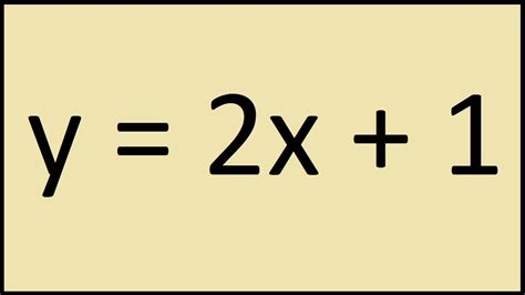 How To Graph Y 2x+1