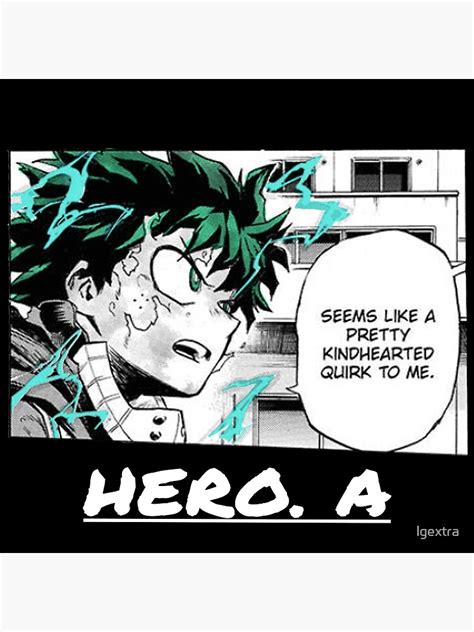 "My Hero Academia Deku Manga One for All Full Cowling" Poster for Sale ...