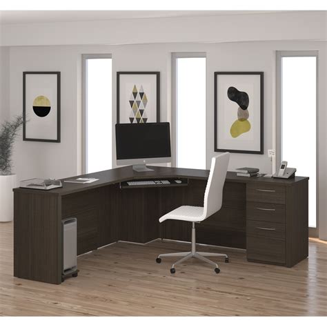 Embassy Corner Desk in Dark Chocolate