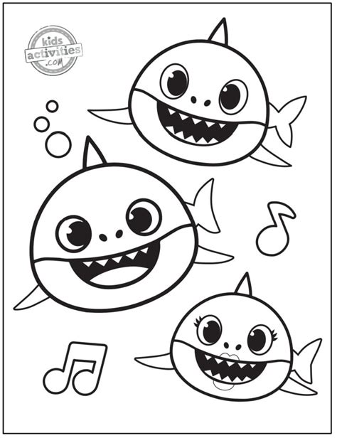 Shark Coloring Page For Kids