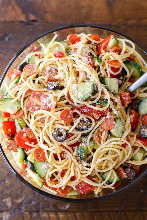 Spaghetti Salad Recipe (EASY Italian Pasta Salad!) | Recipe | Spaghetti ...