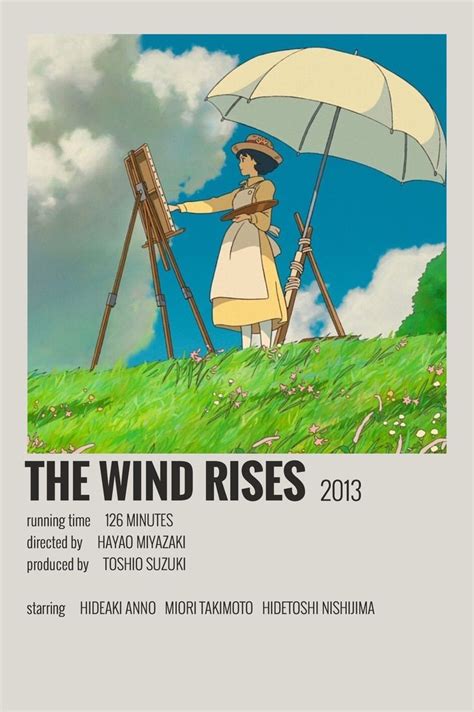 The Wind Rises by Maja | Studio ghibli poster, Studio ghibli, Studio ...