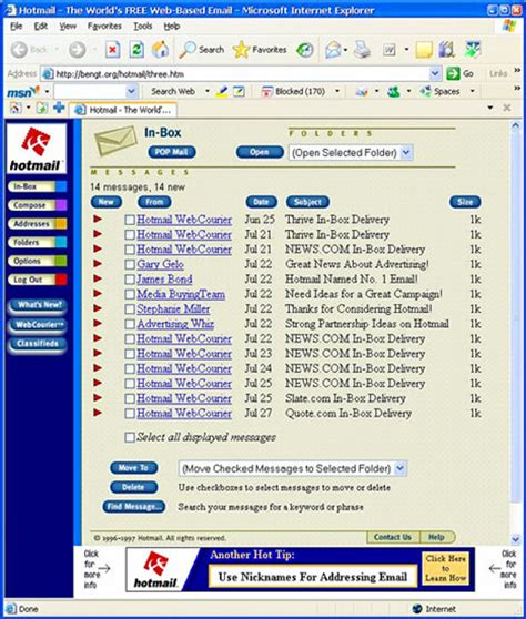 Hotmail through the ages (images) - CNET