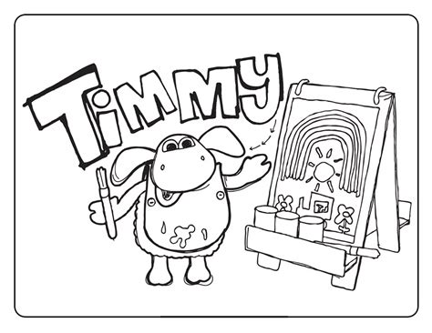 Timmy Time - Coloring Pages