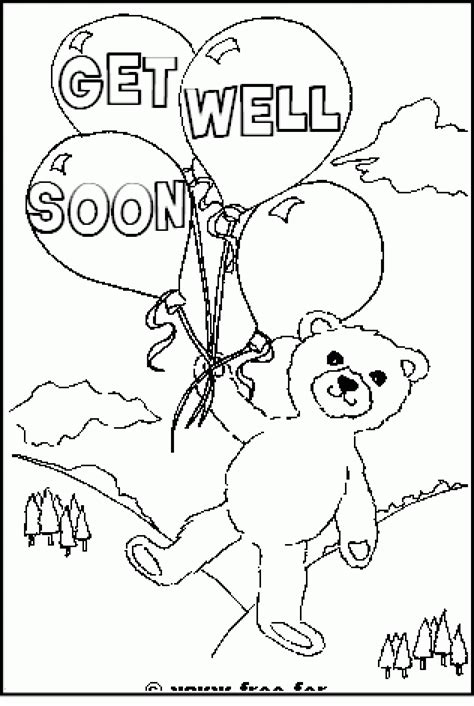 Get Well Coloring Page - Coloring Home