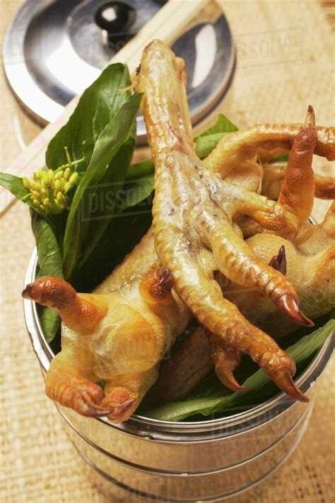 Deep-fried chicken feet (Asia) - Stock Photo - Dissolve