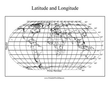 Longitude and Latitude Map