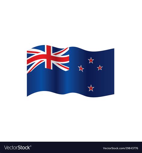 New zealand flag Royalty Free Vector Image - VectorStock