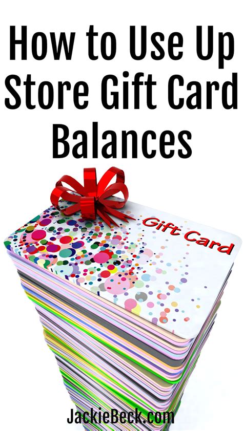 How to Use Up Small Balances on Store Gift Cards