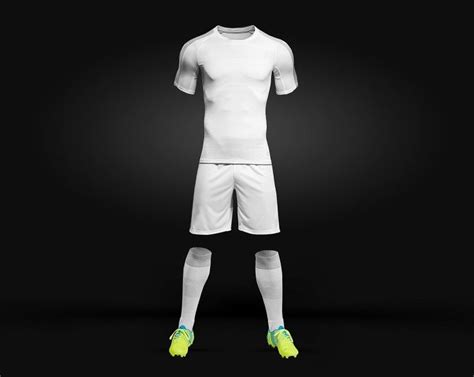 Men's Full Soccer Kit Mockup PSD - Pixel2Pixel Design | Soccer kits ...