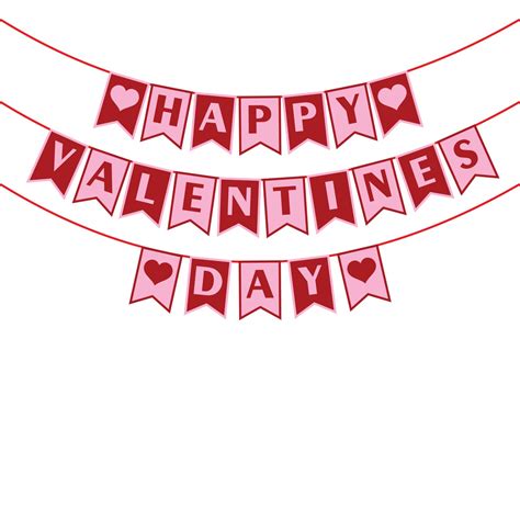 Party Propz Happy Valentine's Day Banner with Valentine Day Heart ...