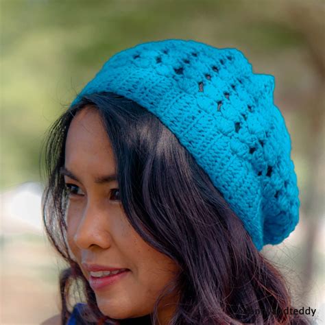 Simple Shell Stitches Slouchy Hat free crochet pattern