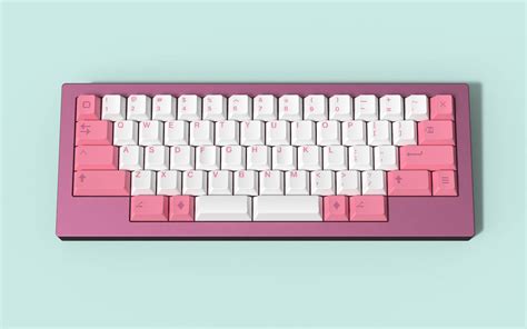 Download Captivating Pink and White Aesthetic Keyboard Wallpaper ...