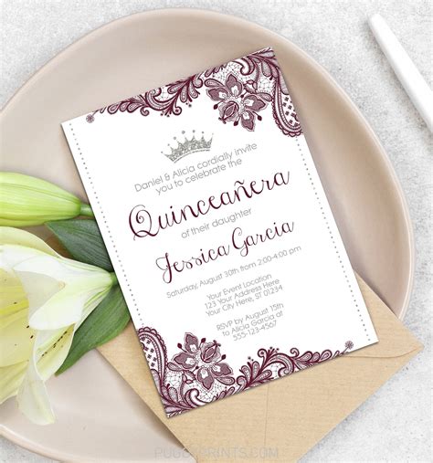 Quinceanera Invitation Princess Quinceañera Invitation - Etsy UK