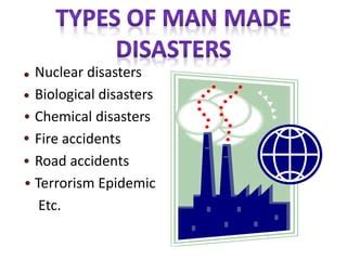 Man made disasters | PPT