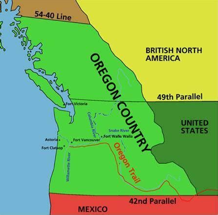 How did this map change following the Treaty of Washington in 1846 ...