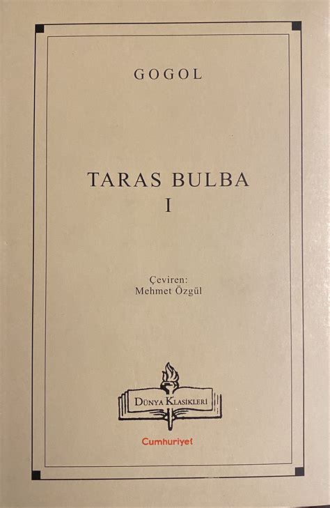 Taras Bulba 1 by Nikolai Gogol | Goodreads