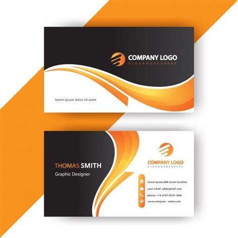 Stylish Business Card Template | Free Vector Download