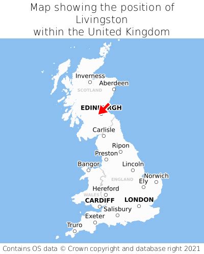 Where is Livingston? Livingston on a map