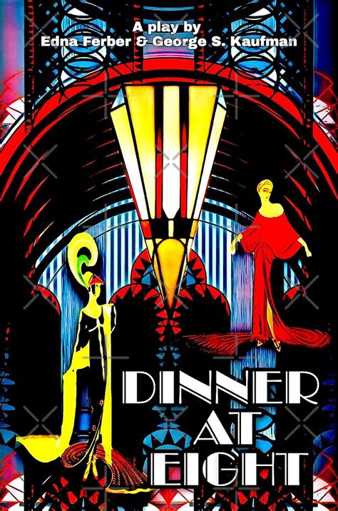 "THEATRE POSTER: DINNER AT EIGHT " by OldUnclePunch | Redbubble