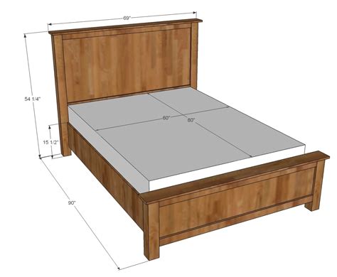 Wood Bed Frame Plans Queen Plans Free PDF Download