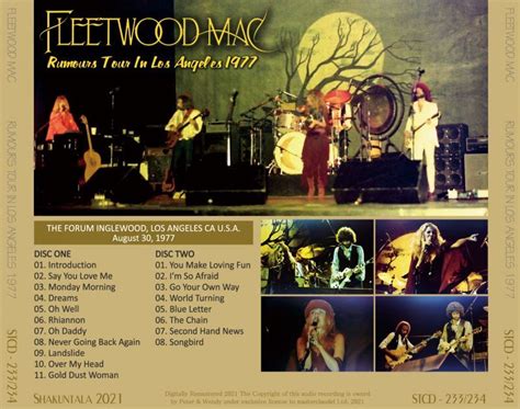 FLEETWOOD MAC 1977 RUMOURS TOUR IN LOS ANGELES 2CD - BOARDWALK