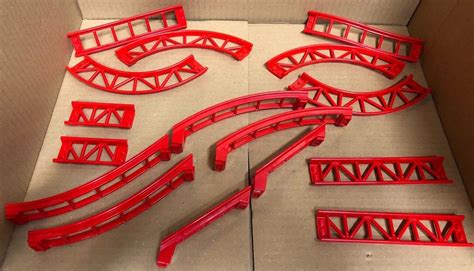 Red Lego Roller Coaster Track Rail from 10261 - 16 Total Pieces | eBay