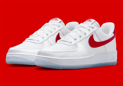 Nike Air Force 1 Low Satin "White/Red" DX6541-100 | SneakerNews.com ...