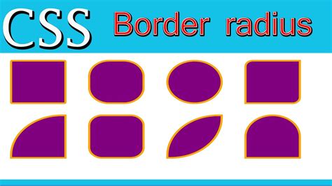 css border radius | web zone - YouTube