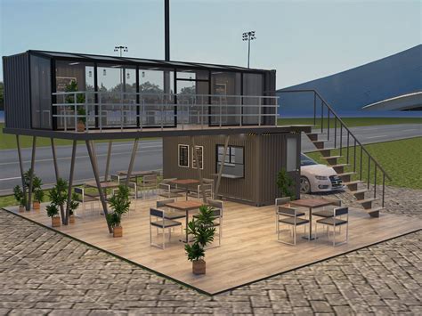 Container cafe on Behance