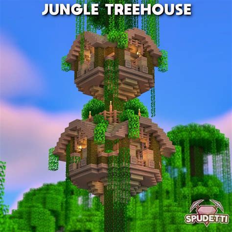 My jungle treehouse, thanks for looking. : Minecraft Minecraft Jungle ...