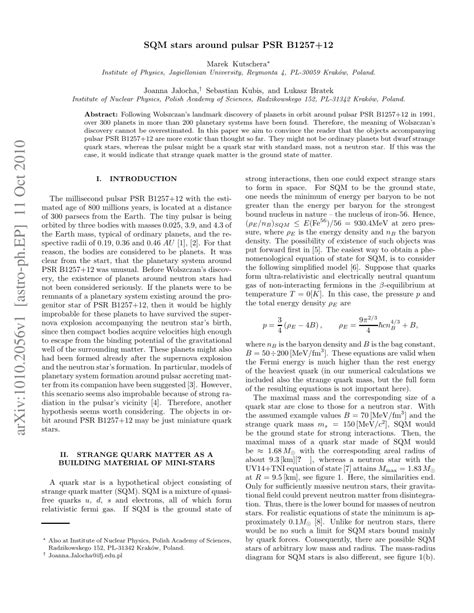 (PDF) SQM stars around pulsar PSR B1257+12