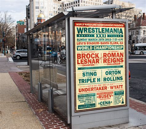 WWE Wrestlemania XXXI Poster (Vintage Boxing Style) on Behance