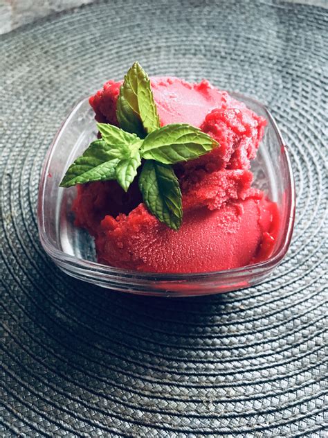 Sorbet à la framboise - Association Miam