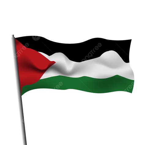 Palestine Flag Clipart Transparent Background Palestine Flag With A ...