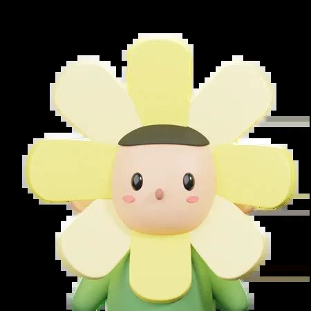 Flower Costume Avatar 3D Icon - Free Download People 3D Icons | IconScout