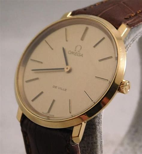 Omega Deville Manual Wind Gold Plated Vintage 1970's Mens Watch....33mm ...