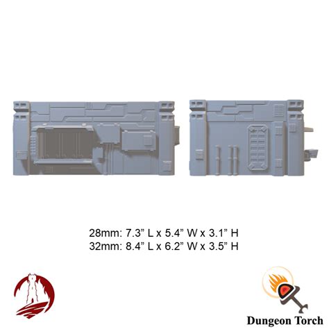 Cyberpunk Sci-Fi Building 28mm 32mm, Infinity Skirmish Wargame Terrain ...