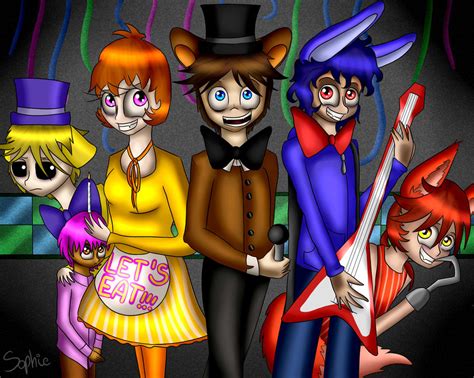 Human animatronics (redraw) [FNAF] by sophie12320 on DeviantArt