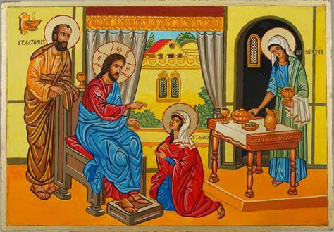 Mary, Martha and Lazarus of Bethany Orthodox Icon - BlessedMart