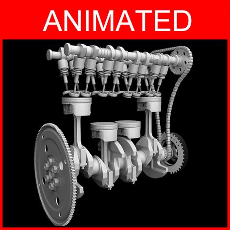 3D engine piston motion animation - TurboSquid 1267691