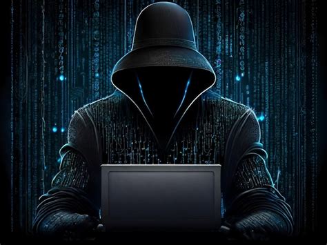 Premium Photo | Black hat hacker on a Computer Network Big Data entry