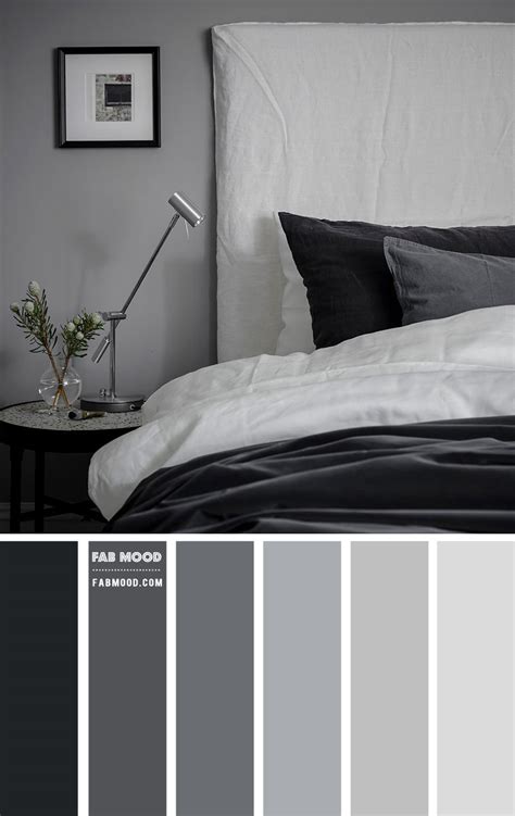 Black and Grey Bedroom Color Scheme