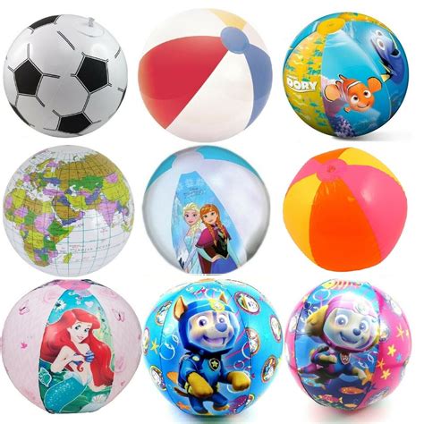 Inflatable Blow Up Kids Beach Ball Paw Patrol Princess Cars Giant ...