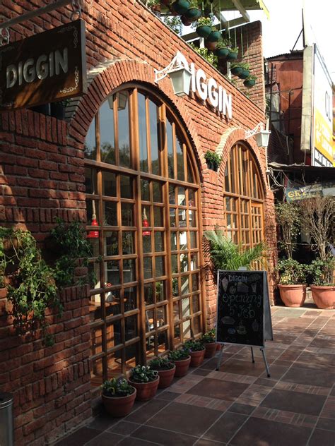 Diggin Cafe, Delhi | Scenery wallpaper, Outdoor restaurant patio, Black ...