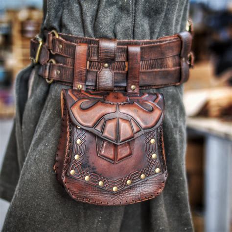 Leather Bag Medieval Fantasy LARP Cosplay Bag | ubicaciondepersonas ...