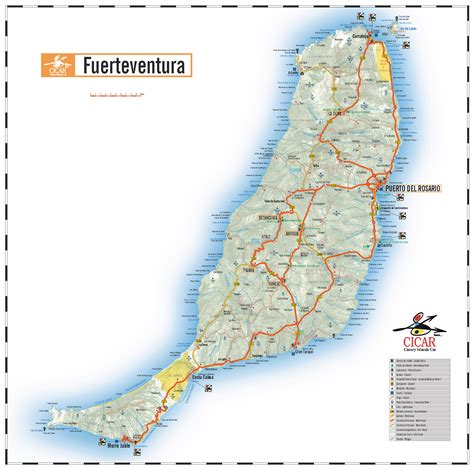 Fuerteventura Island Map - Fuerteventura • mappery