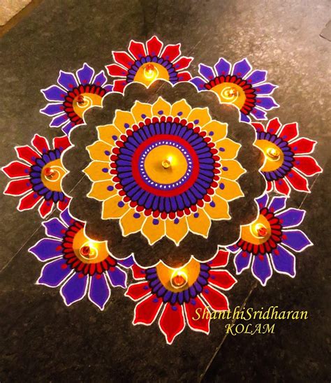 Rangoli Kolam Designs Deepavali